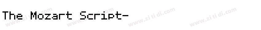 The Mozart Script字体转换